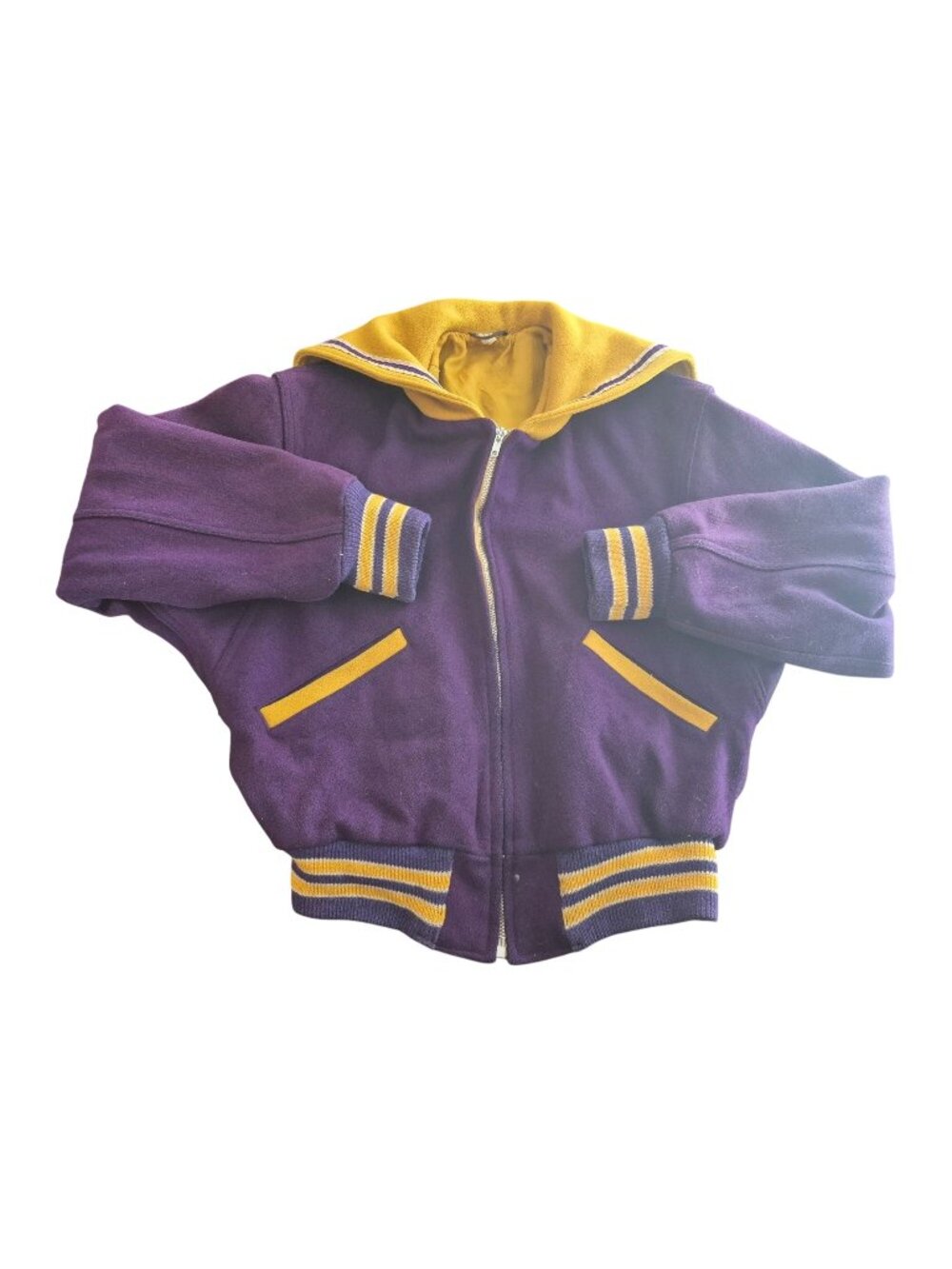 Butwin Varsity Jacket Purple & Gold Medium